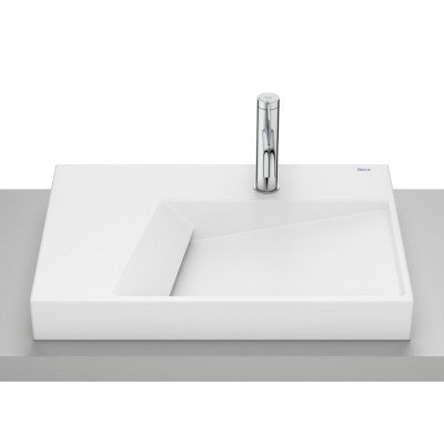 Roca Horizon umywalka 60x42 cm prostokątna nablatowa biała mat A32727662B
