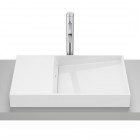 Roca Horizon umywalka 60x38 cm prostokątna wpuszczana w blat biała A32727900B