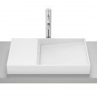 Roca Horizon umywalka 60x38 cm prostokątna wpuszczana w blat biały mat A32727962B