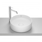 Roca Terra umywalka okrągła 39 cm nablatowa biały mat A32787N620