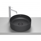 Roca Terra umywalka okrągła 39 cm nablatowa czarny A32787N080