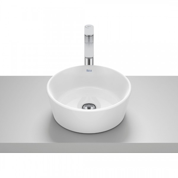 Roca Optica umywalka okrągła 35 cm nablatowa biała A327B15000