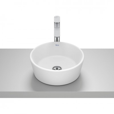 Roca Optica umywalka okrągła 35 cm nablatowa biały mat A327B15620