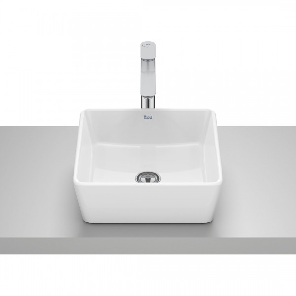 Roca Optica umywalka 35x35 cm kwadratowa nablatowa biała A327B12000