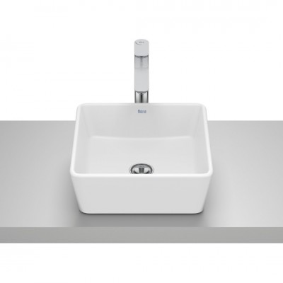 Roca Optica umywalka 35x35 cm kwadratowa nablatowa biały mat A327B12620