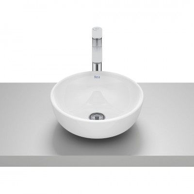 Roca Optica umywalka okrągła 35 cm nablatowa biała A327C12000