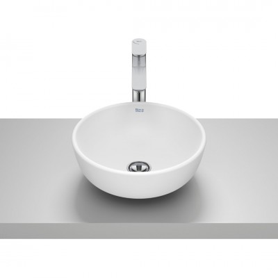 Roca Optica umywalka okrągła 35 cm nablatowa biały mat A327C12620