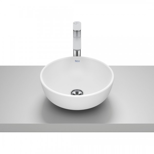 Roca Optica umywalka okrągła 35 cm nablatowa biały mat A327C12620