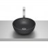 Roca Optica umywalka okrągła 35 cm nablatowa czarny mat A327C12080