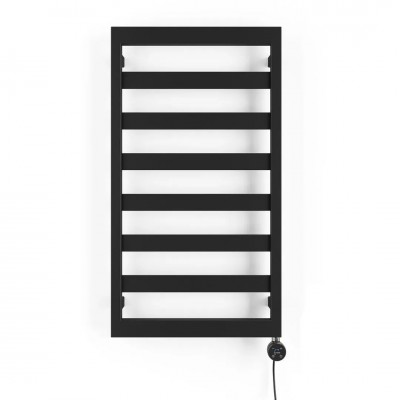 Oltens Benk grzejnik łazienkowy 91x50 cm elektryczny czarny mat 55104300