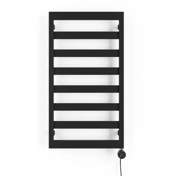 Oltens Benk grzejnik łazienkowy 91x50 cm elektryczny czarny mat 55104300