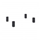 Roca Alpine zestaw 4 nóg czarny mat A817003485