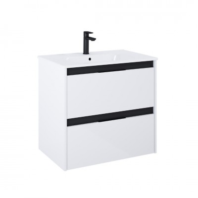 Roca Alpine zestaw łazienkowy 70 cm umywalka z szafką biały połysk A852013606
