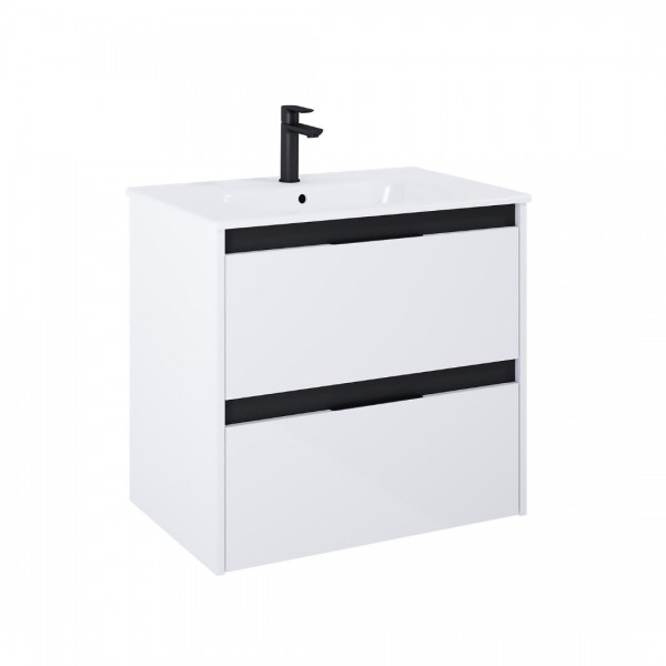 Roca Alpine zestaw łazienkowy 70 cm umywalka z szafką biały połysk A852013606