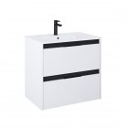 Roca Alpine zestaw łazienkowy 70 cm umywalka z szafką biały połysk A852013606