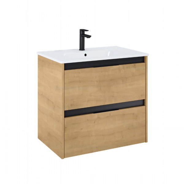 Roca Alpine zestaw łazienkowy 70 cm umywalka z szafką jasny dąb A852013464