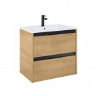 Roca Alpine zestaw łazienkowy 70 cm umywalka z szafką jasny dąb A852013464