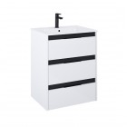 Roca Alpine zestaw łazienkowy 60 cm umywalka z szafką biały połysk A852015606