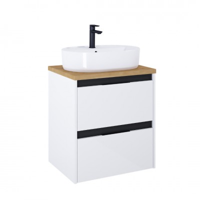 Roca Alpine szafka podumywalkowa 60 cm z blatem biały połysk A852039606