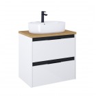 Roca Alpine szafka podumywalkowa 70 cm z blatem biały połysk A852040606