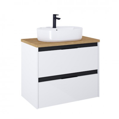 Roca Alpine szafka podumywalkowa 80 cm z blatem biały połysk A852041606