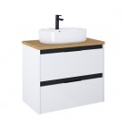 Roca Alpine szafka podumywalkowa 80 cm z blatem biały połysk A852041606