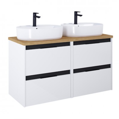 Roca Alpine szafka podumywalkowa 120 cm z blatem biały połysk A852042606