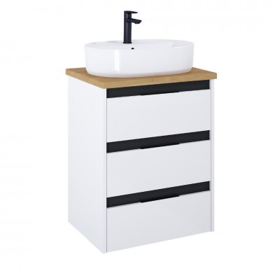 Roca Alpine szafka podumywalkowa 60 cm z blatem biały połysk A852043606
