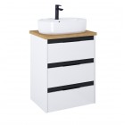 Roca Alpine szafka podumywalkowa 60 cm z blatem biały połysk A852043606