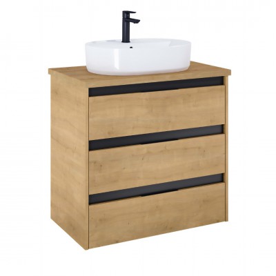 Roca Alpine szafka podumywalkowa 80 cm z blatem jasny dąb A852045464