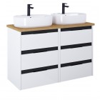 Roca Alpine szafka podumywalkowa 120 cm z blatem biały połysk A852046606