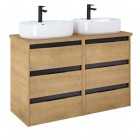 Roca Alpine szafka podumywalkowa 120 cm z blatem jasny dąb A852046464