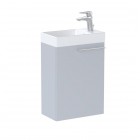 Roca Ella zestaw łazienkowy 45 cm umywalka z szafką perłowy mat A851917530