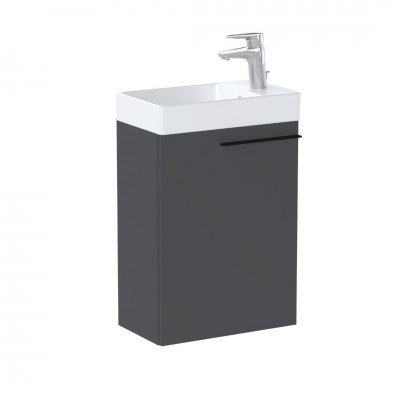 Roca Ella zestaw łazienkowy 45 cm umywalka z szafką onyks mat A851917531