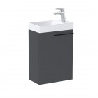 Roca Ella zestaw łazienkowy 45 cm umywalka z szafką onyks mat A851917531