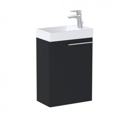 Roca Ella zestaw łazienkowy 45 cm umywalka z szafką czarny mat A851917532