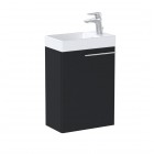 Roca Ella zestaw łazienkowy 45 cm umywalka z szafką czarny mat A851917532