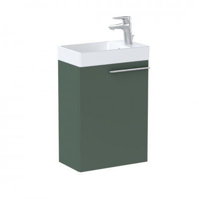 Roca Ella zestaw łazienkowy 45 cm umywalka z szafką zielony mat A851917534