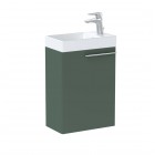 Roca Ella zestaw łazienkowy 45 cm umywalka z szafką zielony mat A851917534