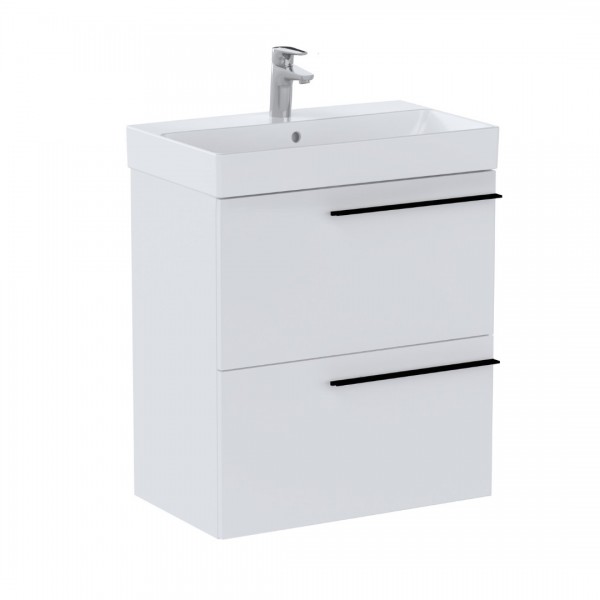 Roca Ella Unik Compacto zestaw łazienkowy 60 cm umywalka z szafką biały mat A851916529