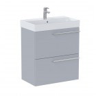 Roca Ella Unik Compacto zestaw łazienkowy 60 cm umywalka z szafką perłowy mat A851916530