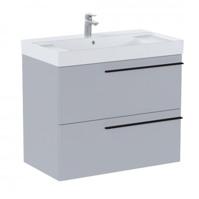 Roca Ella Unik zestaw łazienkowy 80 cm umywalka z szafką perłowy mat A851911530