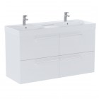 Roca Ella Unik zestaw łazienkowy 120 cm umywalka z szafką biały mat A851915529