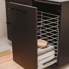 Roca Ella kontener 40 cm wiszący z koszem cargo onyks mat A857774531