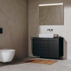 Roca Ella kontener 40 cm wiszący z koszem cargo czarny mat A857774532