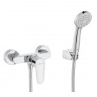 Roca Victoria Plus bateria prysznicowa z zestawem natryskowym ścienna chrom A5A204FC00