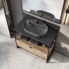 Elita Meble Babette umywalka nablatowa 81,5x41,5 antracyt mat 145108