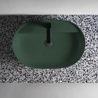 Elita Meble Babette umywalka nablatowa 81,5x41,5 cm zielony mat 146046