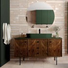 Elita Meble Babette umywalka nablatowa 81,5x41,5 cm zielony mat 146046