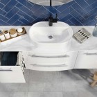 Elita Meble Babette umywalka nablatowa 61,2x41,2 cm biały połysk 145079